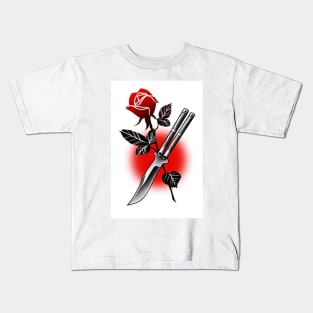 Flower and knife Kids T-Shirt